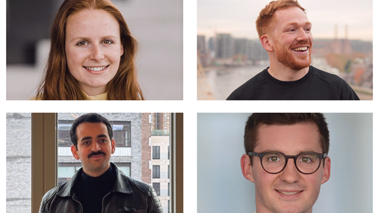Image of four alumni who made the Forbes 30 under 30 Europe list