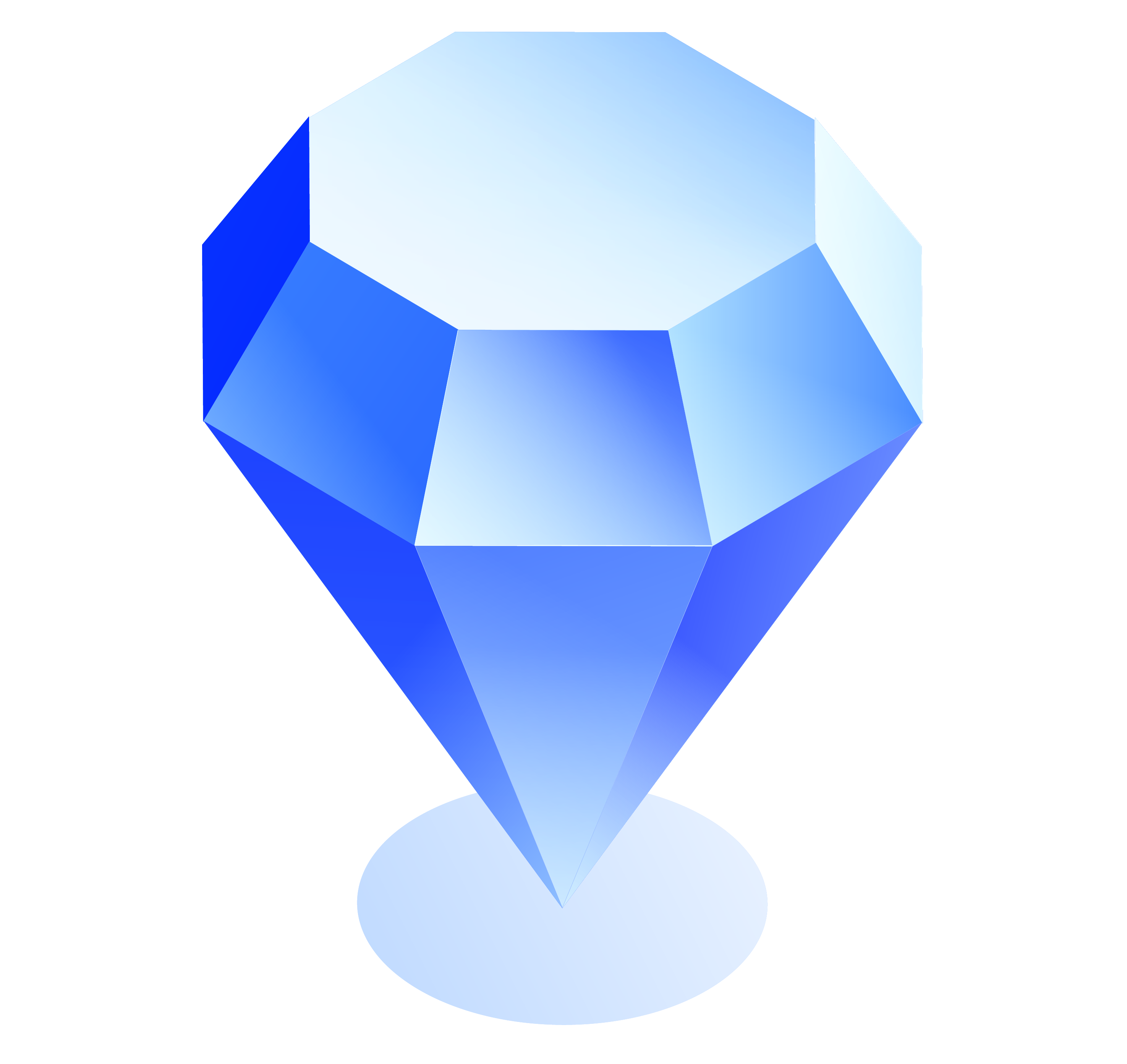 Isometric icon illustration of a diamond