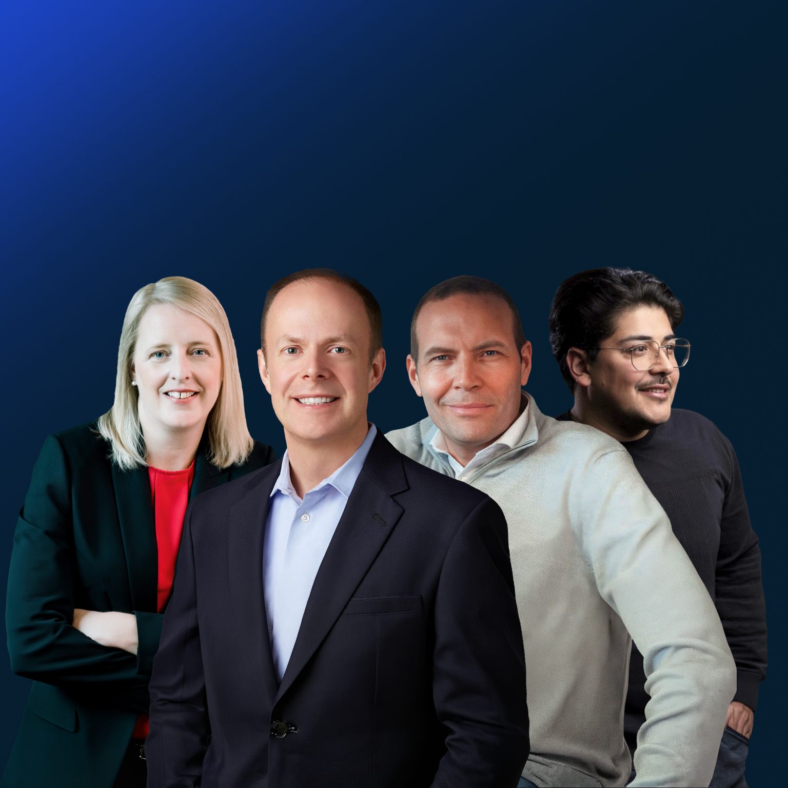 Magnus Ostberg, Ramin Hasani, Ruth Cotter, and Sam Burd headshot