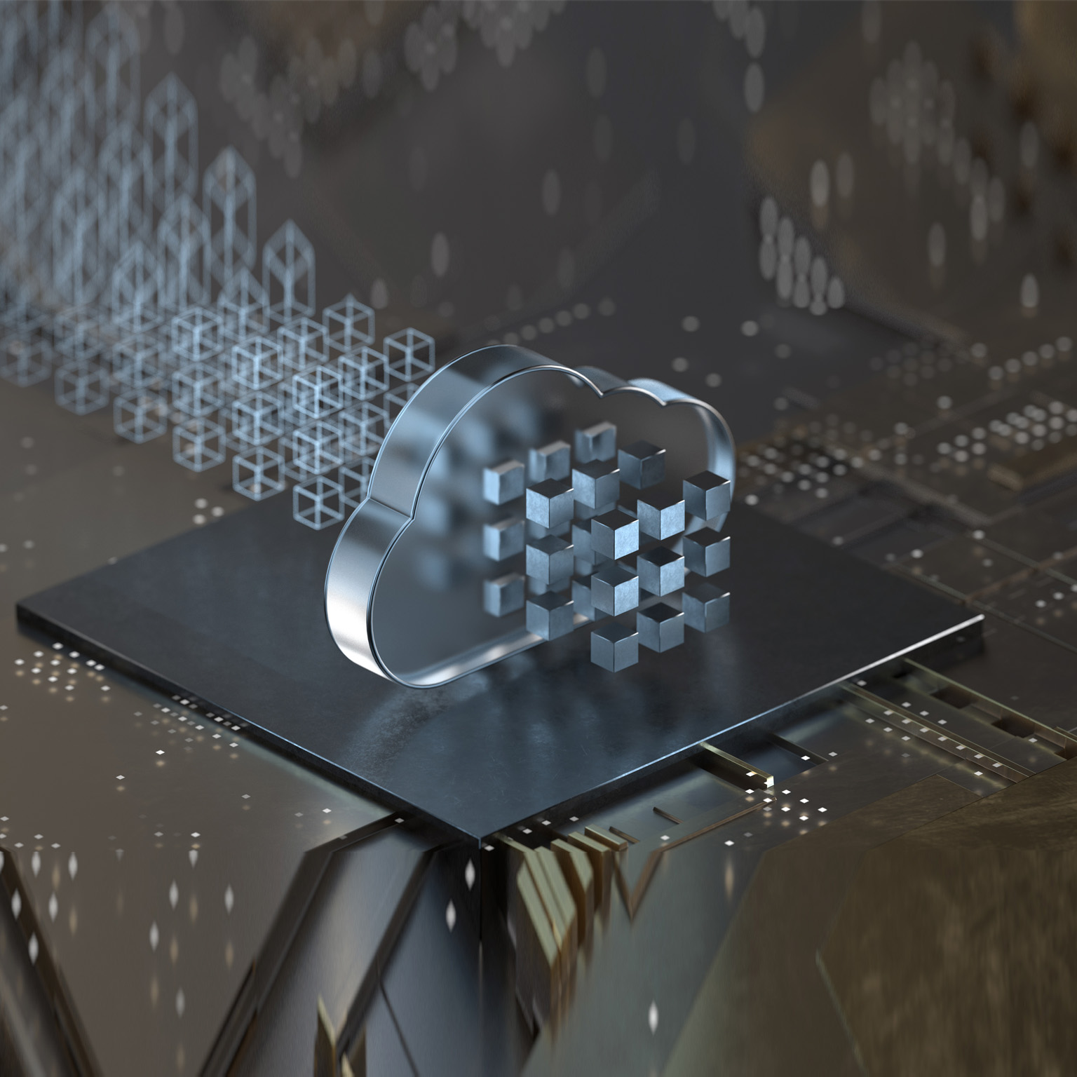 Cloud Computing Technology - stock photo