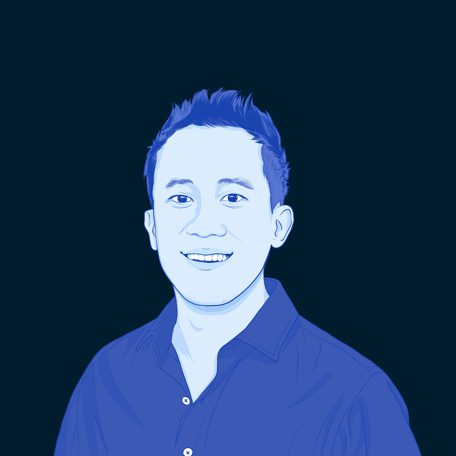 Derrick Fung headshot illustration