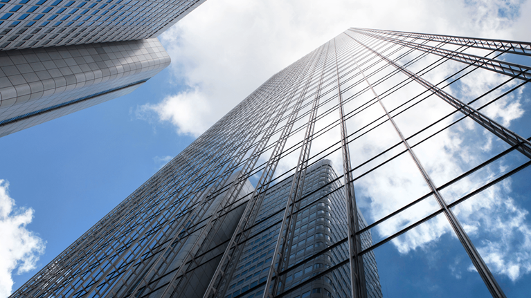 cloud time above buildings