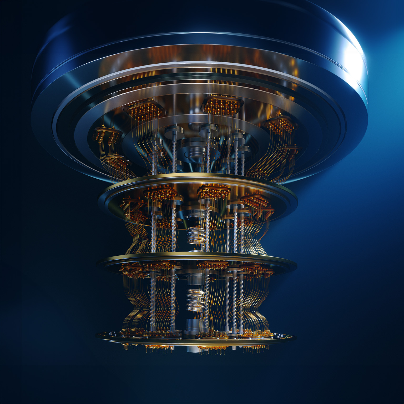 Quantum computer - stock photo