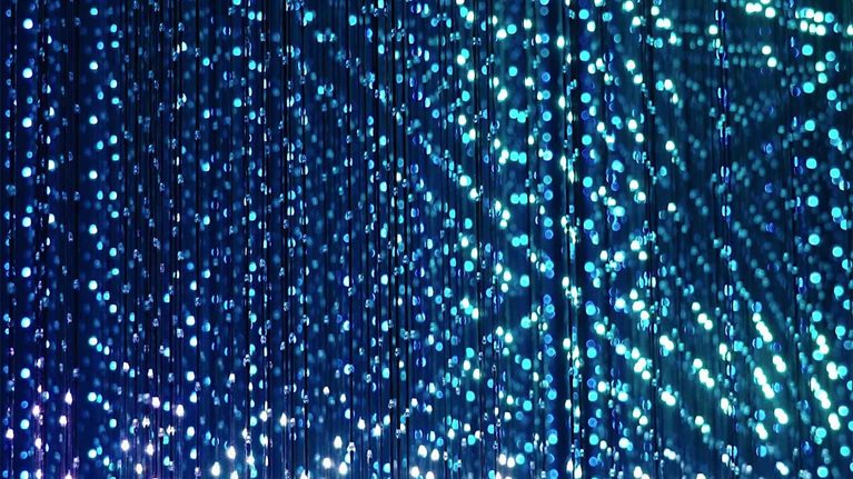 The series of lights display in Dubai UAE