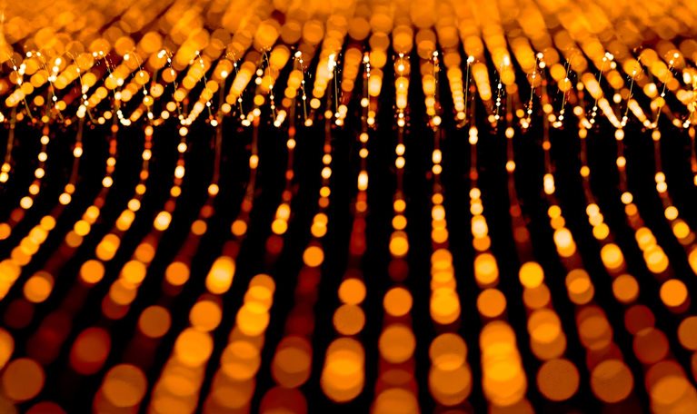 Abstract image showing a pattern with thousands of points of light.