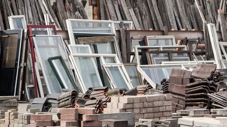 construction materials stock photo