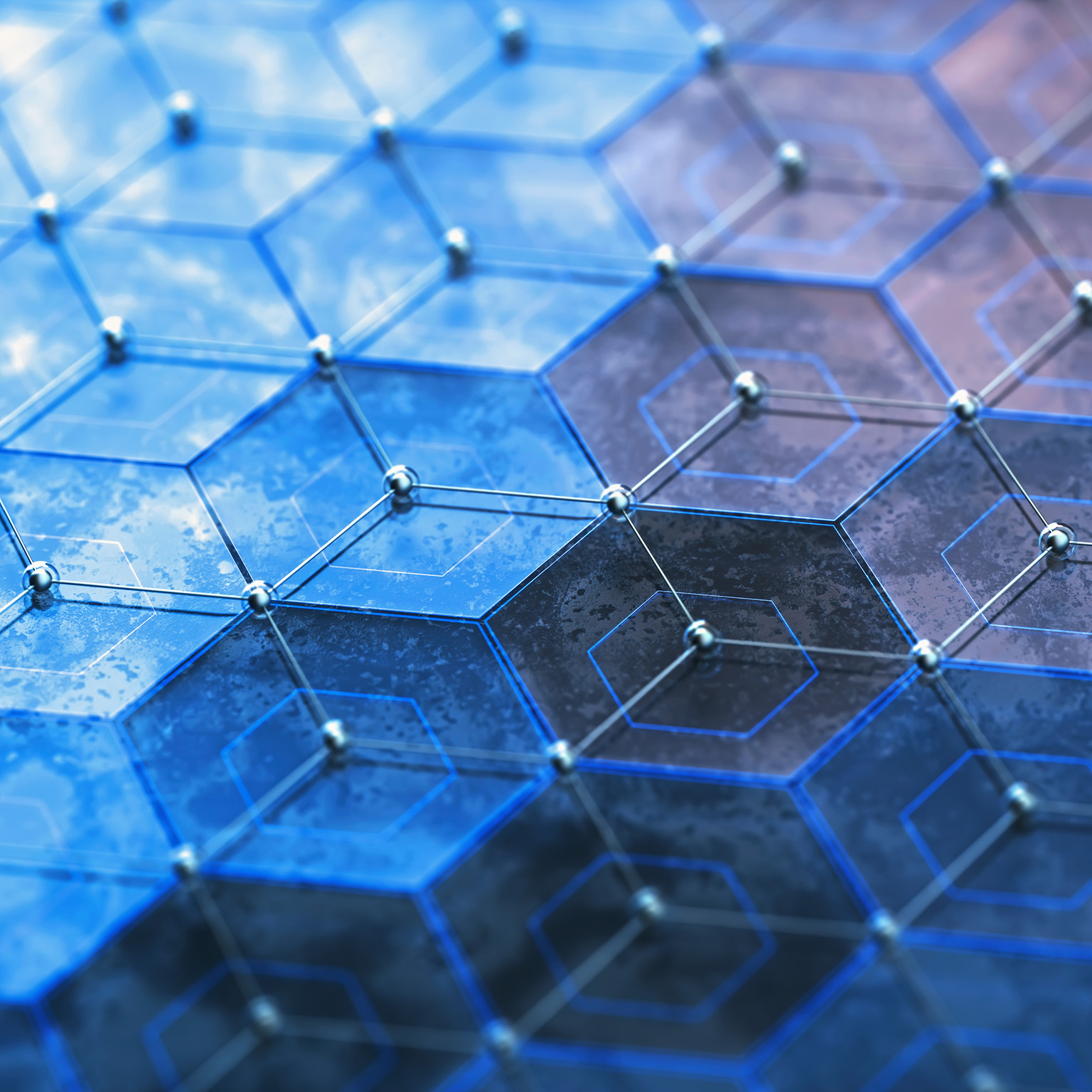 Graphene, illustration - stock illustration