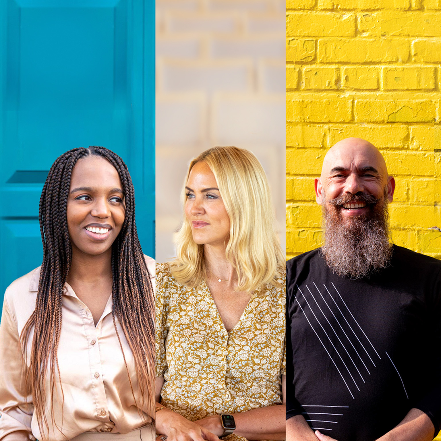 Pictured from left to right, Lise Diagne, Liz Grennan, and Cenk Tunasar