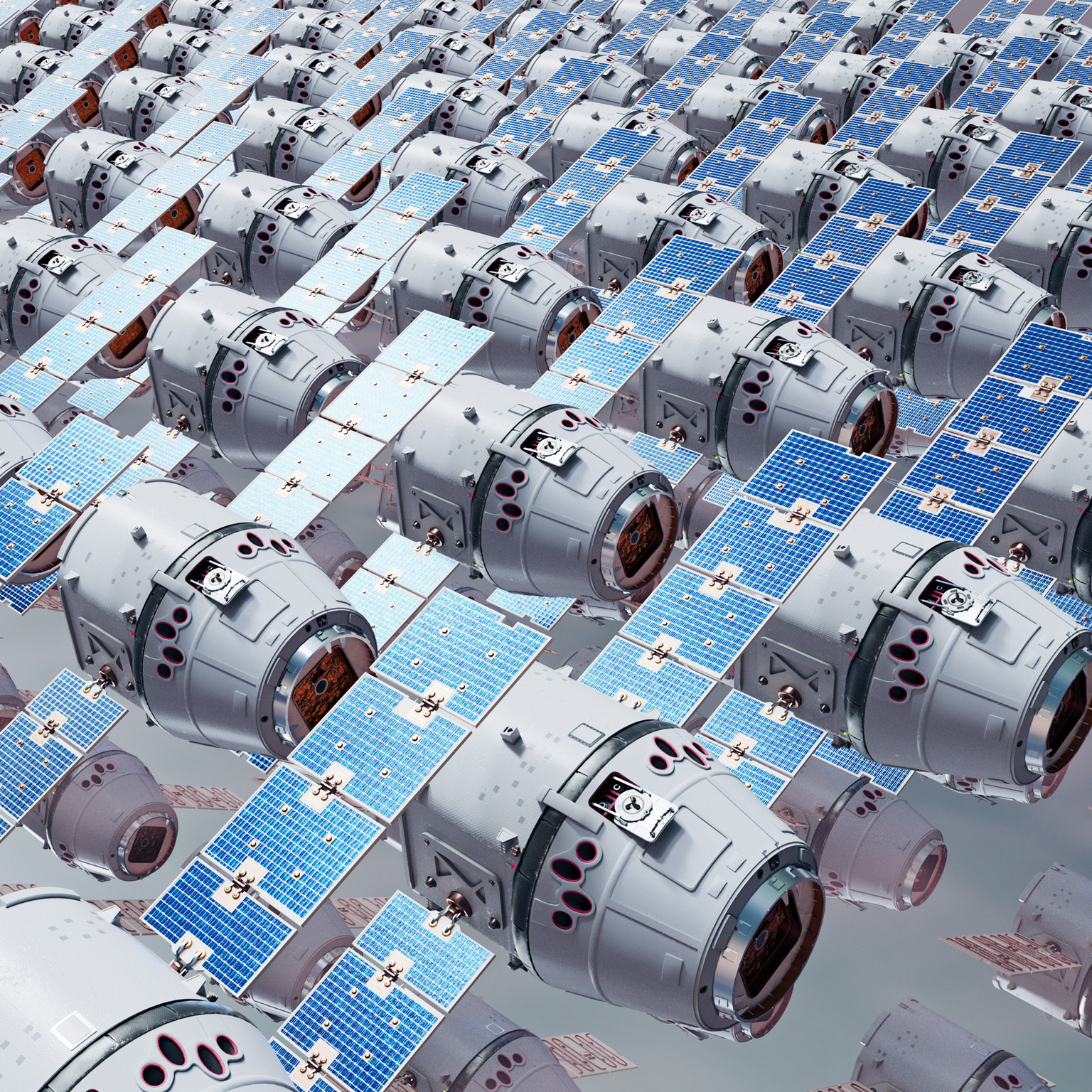 Repeating pattern of multiple satellites.