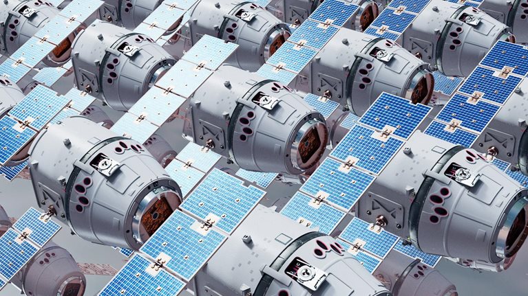 Repeating pattern of multiple satellites.