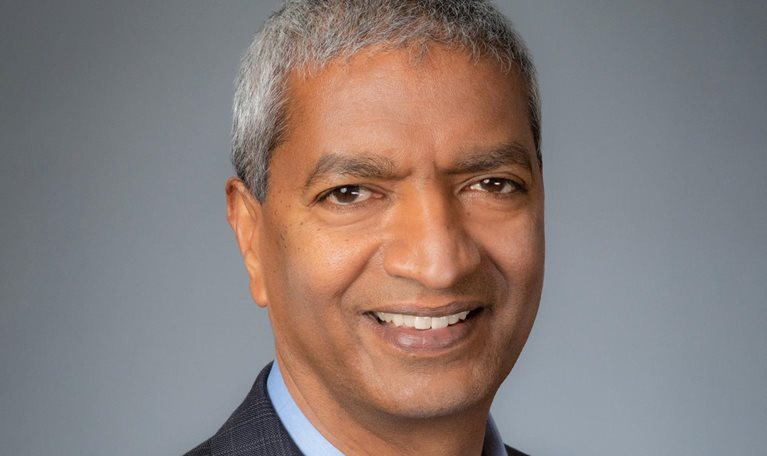 Smiling portrait of KR Sridhar