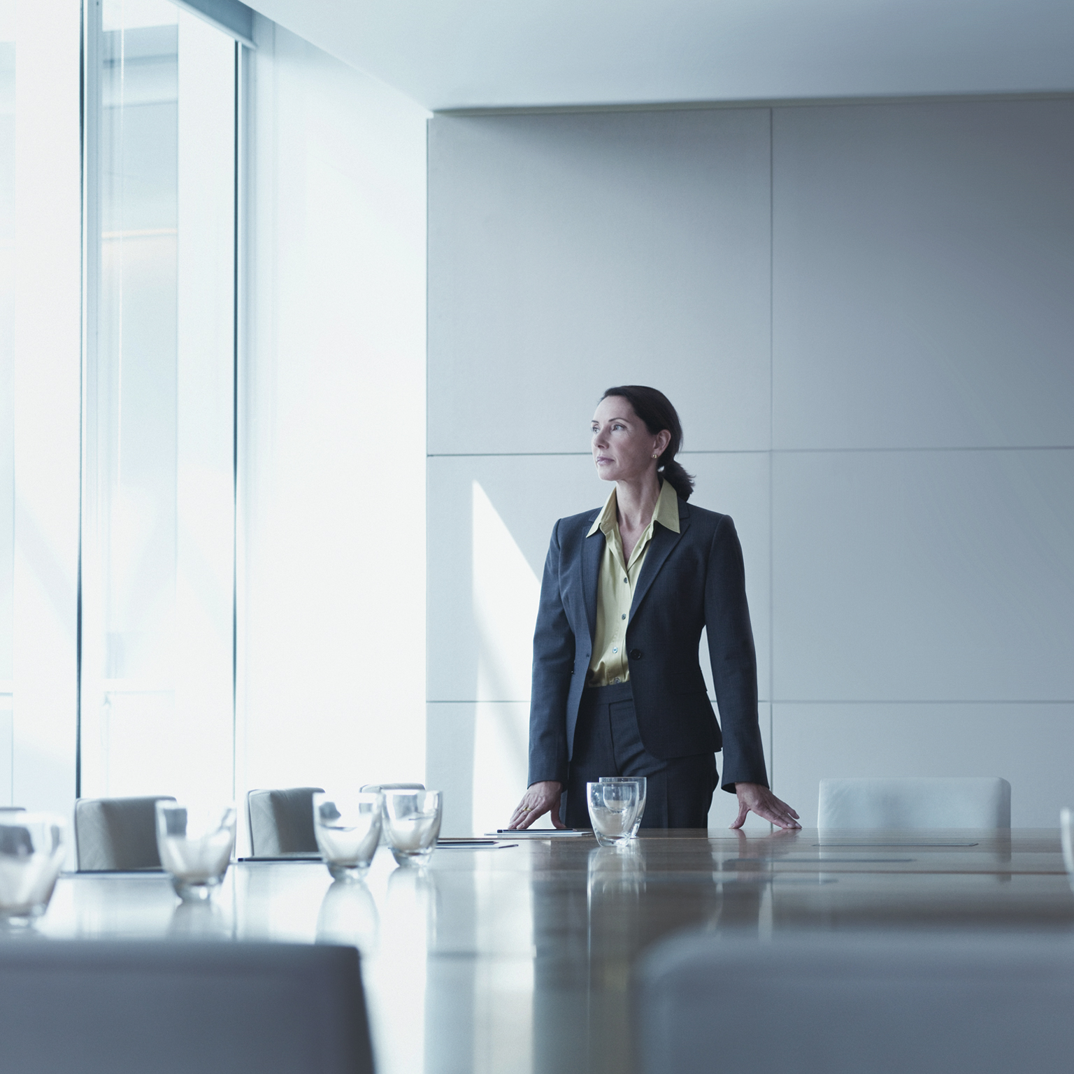 Businesswoman in boardroom