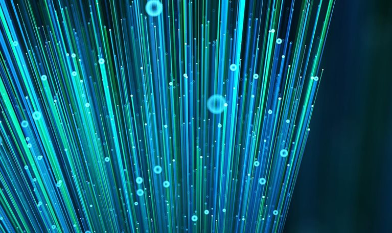 Particle lines expanding outward.