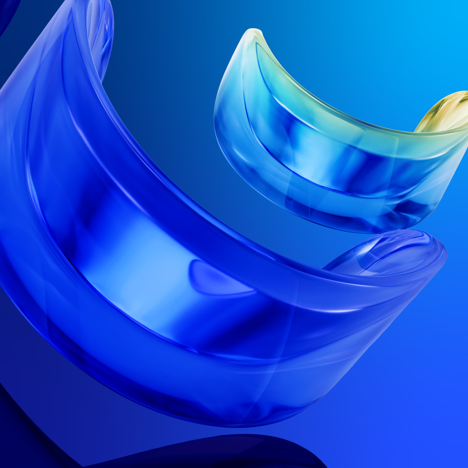 Digitally generated cylinders stacking upward