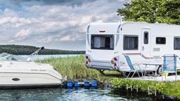 Holidays in summer at the lake, Germany