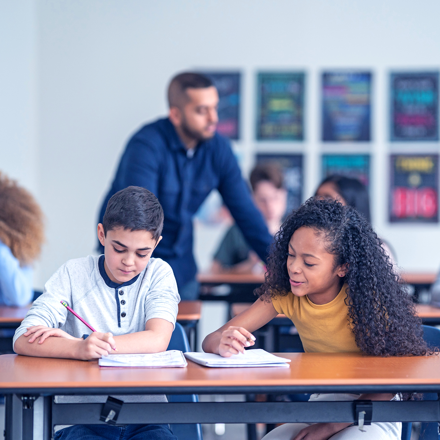 Students in a classroom