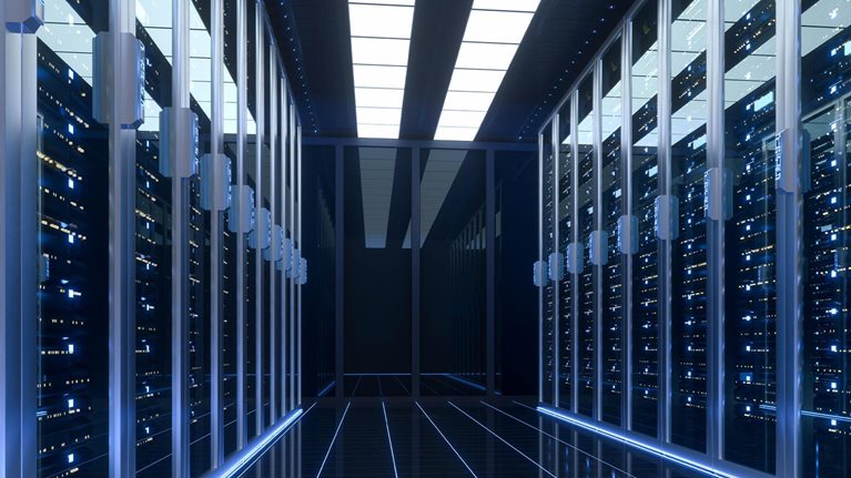 Server Room - stock photo