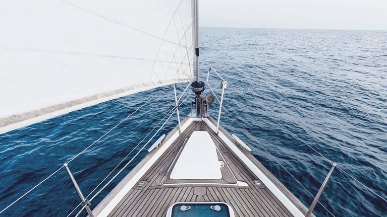 Sailboat in the ocean