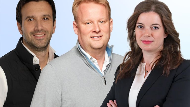 Headshots of Elena Pizzocaro, Jörg Mußhoff, and Selim Sulos