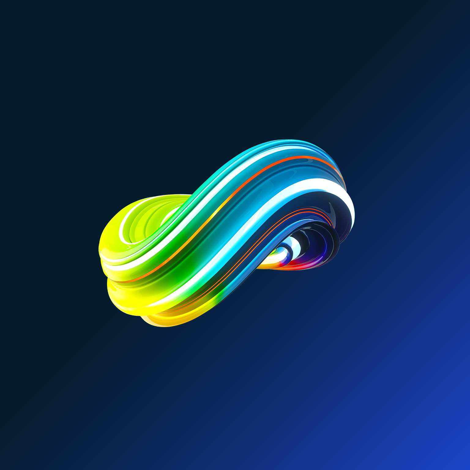 Multicoloured infinity sign