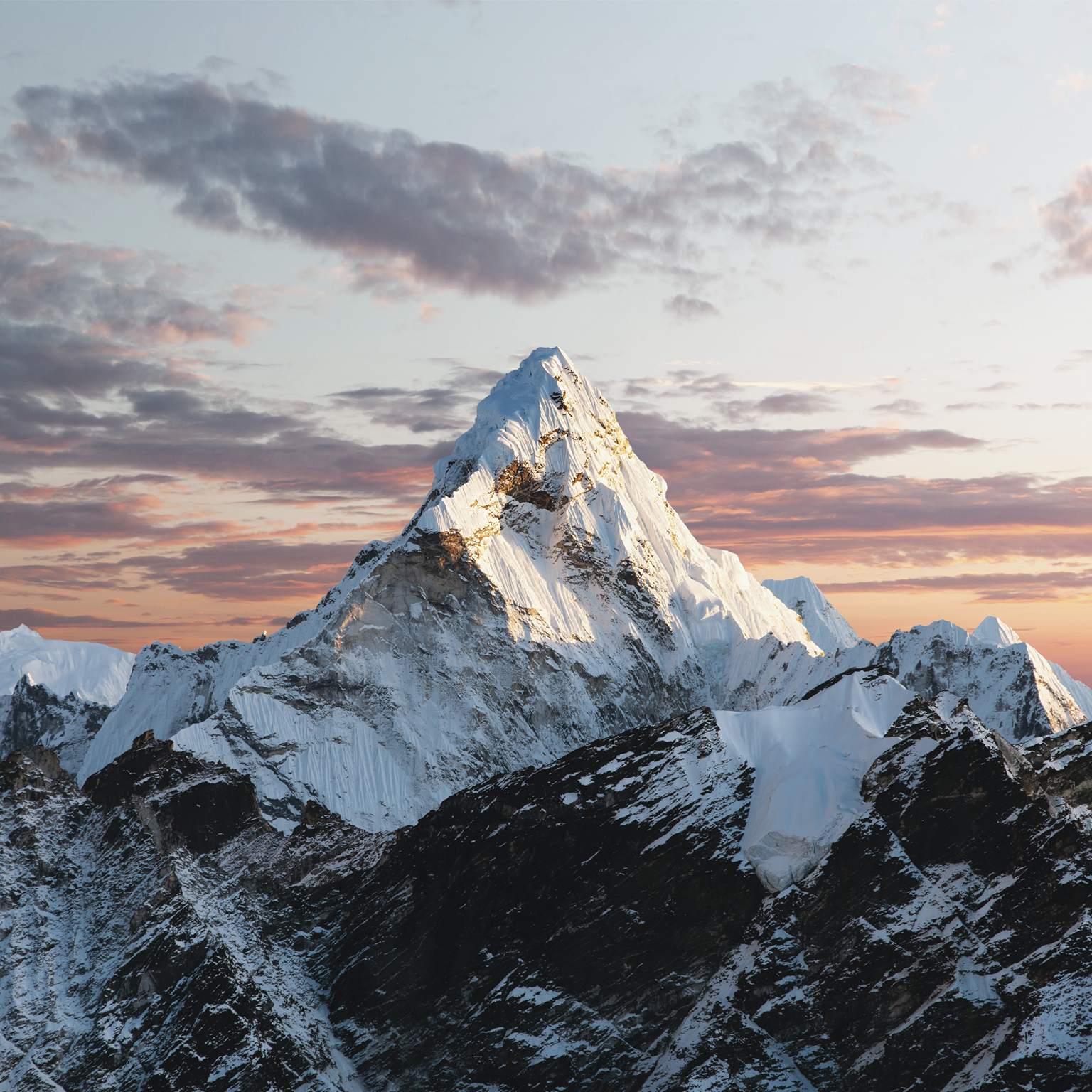 Evening view of Ama Dablam