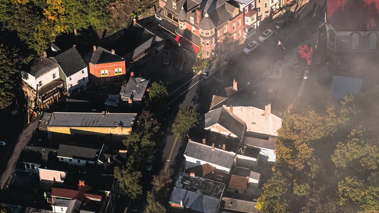 Aerial image of rural area