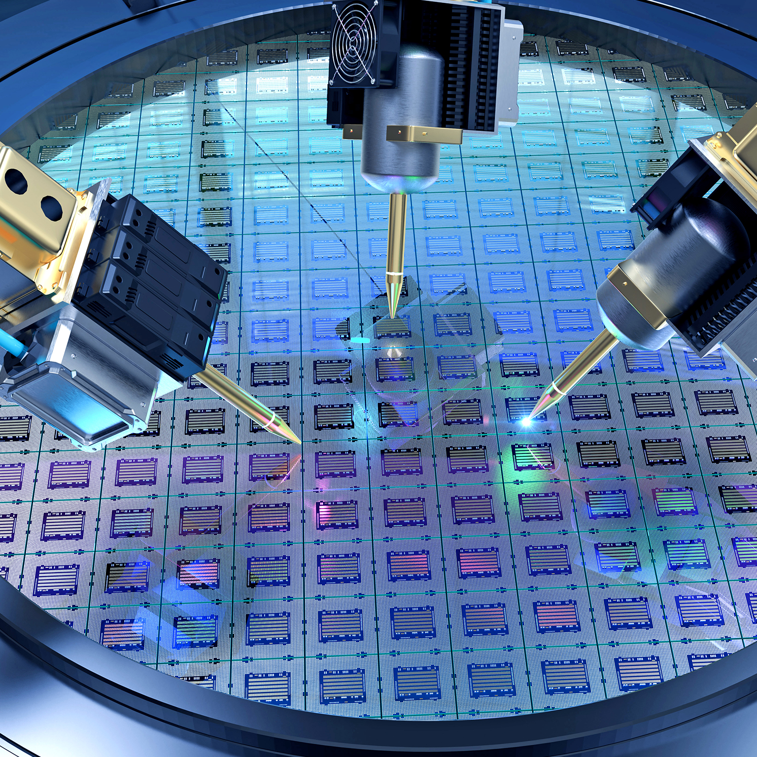 Semiconductor manufacturing with robotic arms