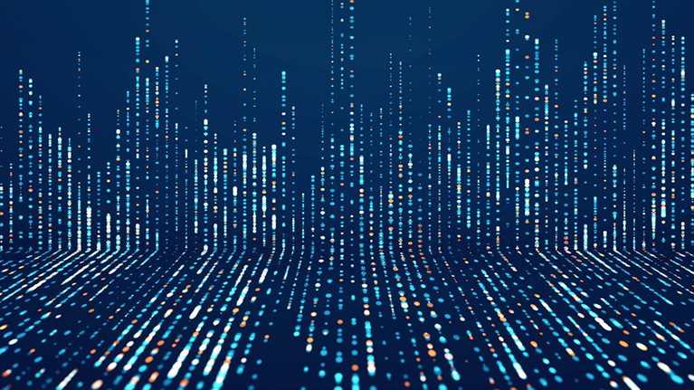 This image represents a data visualization of a streaming data pipeline, often used in financial feasibility modeling or to analyze large datasets.
