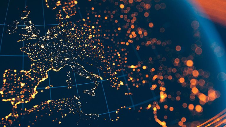 The flow of data across a connected world.