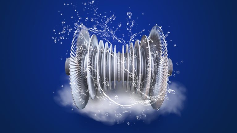 turbine spinning - illustration
